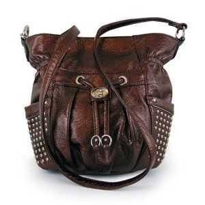 Kathy Van Zeeland Copper Metallic Hobo Bag (NEW)